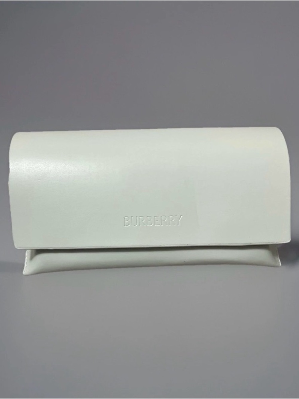 Burberry Eyeglasses/Sunglasses Case White Leather Soft Shell Large